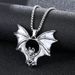 European And American Ins Versatile Fashion Trendy Men's Stainless Steel Sweater Chain Jewelry Vintage Personality Bat Men's Pendant_voghion.com