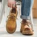 Men's Low-Cut Martin Boots Genuine Leather Retro Casual Shoes For Spring – Comfortable & Stylish_voghion.com