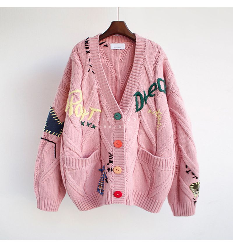 Women cardigan women Joker coat loose sweater autumn_voghion.com