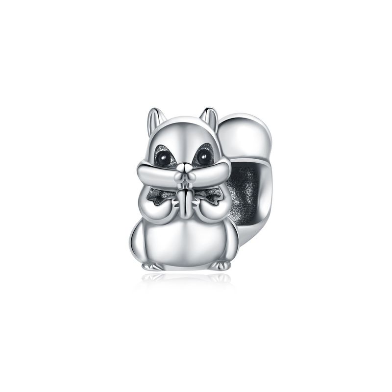 Damessieraden Olifant Konijn Luipaard Leeuw Bedel Hanger Kralen Sieraden Met Armband Stukken Wit Koper Verzilverd_voghion.com