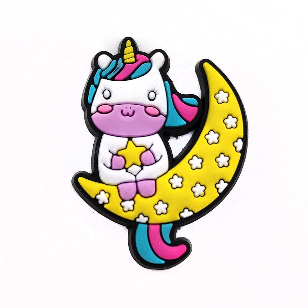 Schattige Cartoon Eenhoorn Serie Schoenen Bloem Decoratie Gesp Kinder Verjaardagscadeau Tuin Schoenen Accessoires Accessoires_voghion.com