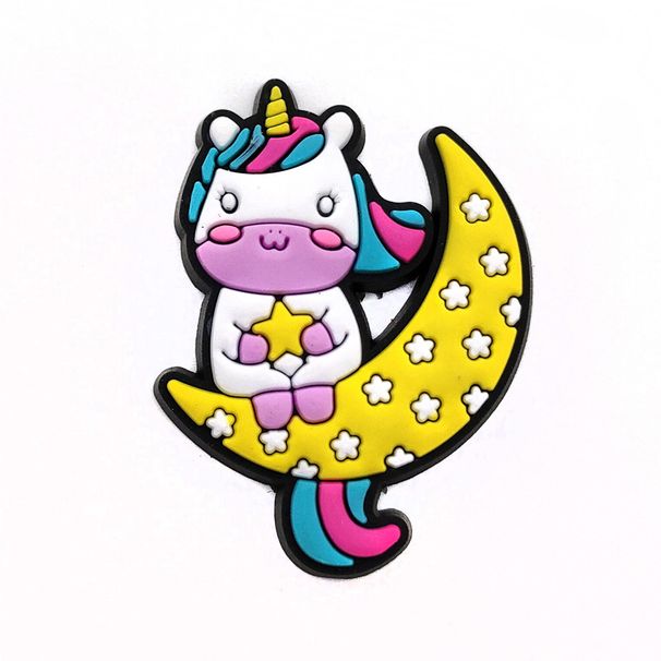 Schattige Cartoon Eenhoorn Serie Schoenen Bloem Decoratie Gesp Kinder Verjaardagscadeau Tuin Schoenen Accessoires Accessoires_voghion.com