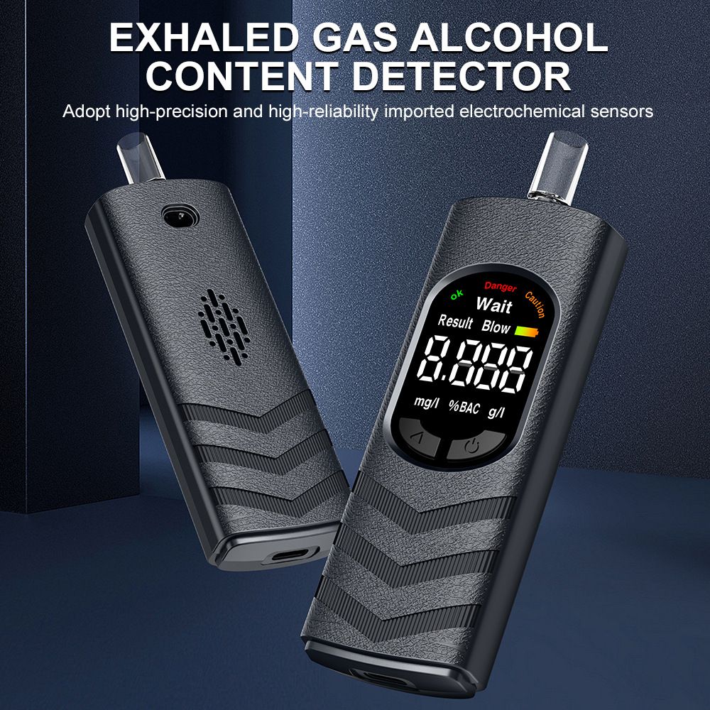 High-Precision Alcohol Breathalyzer – Professional-Grade S+ Detection For Home & Personal Use, Portable Blow Test_voghion.com