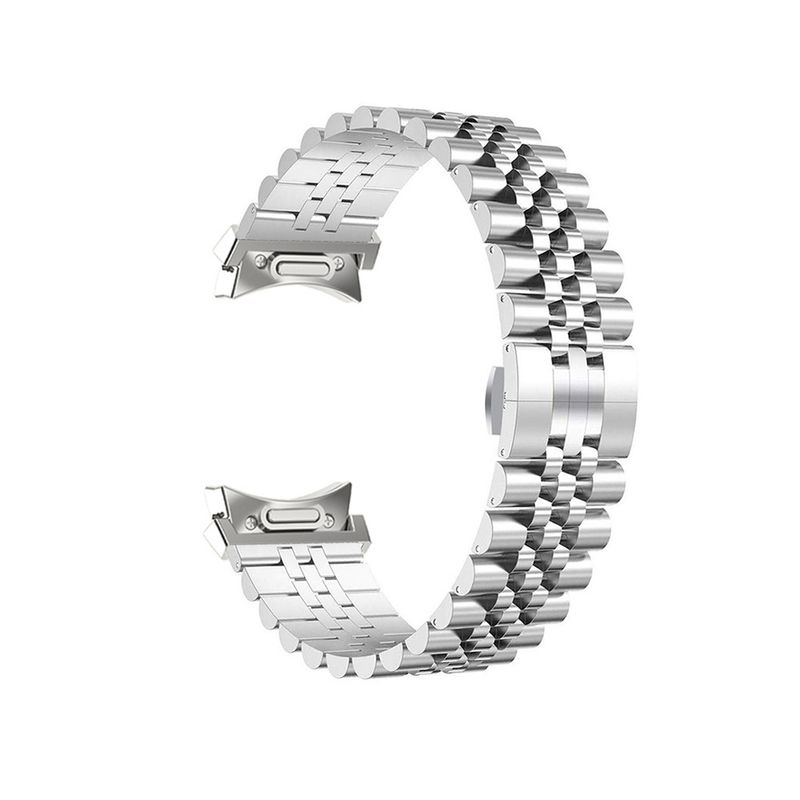 Uhrenarmbänder Galaxy Watch 6/6classic Knopfkopf Fünf-Perlen-Edelstahl-Schleifenband_voghion.com
