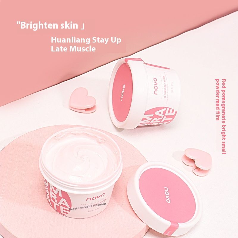 NOVO Clear Scrub Pomegranate Moisturizing Repair facial mask_voghion.com