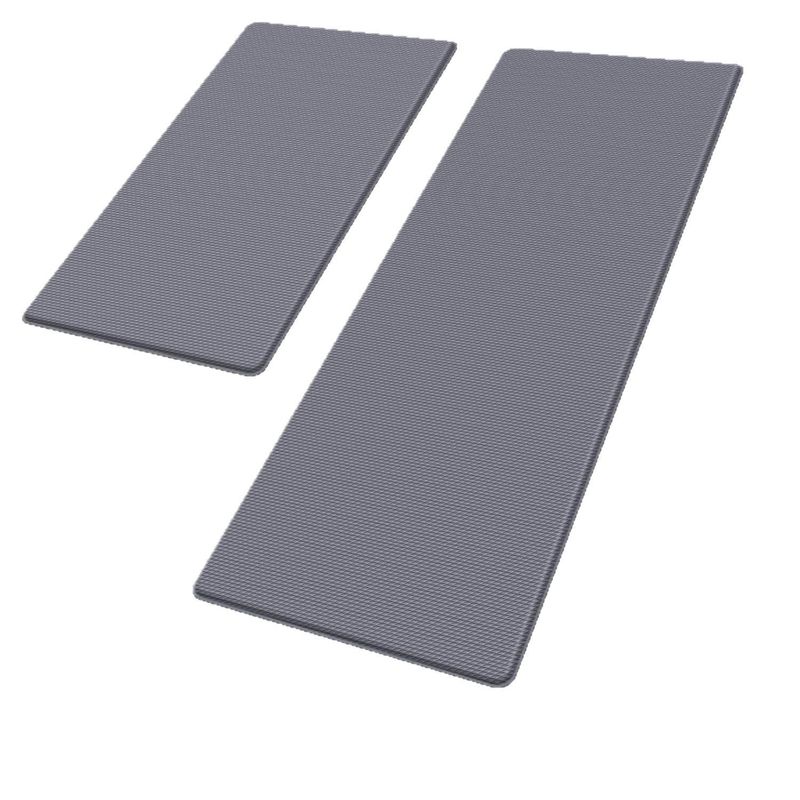 Anti-Fatigue Floor Mat - Non-Slip Kitchen & Standing Desk Pad For Home/Office/Garage (Memory Foam Waterproof Easy Clean 24"X36" Black/Gray)​​_voghion.com
