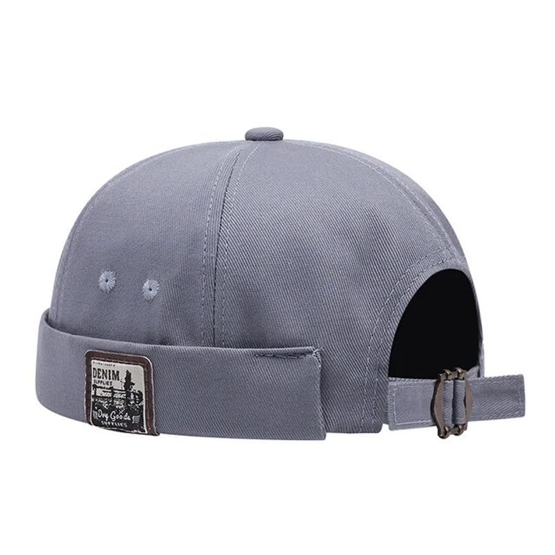 Kurze Frauen Trend Neue Retro Randlose Melone Haut Mode Vielseitige Hut Männer Straße Hip Hop Kappe Ohne Visier_voghion.com