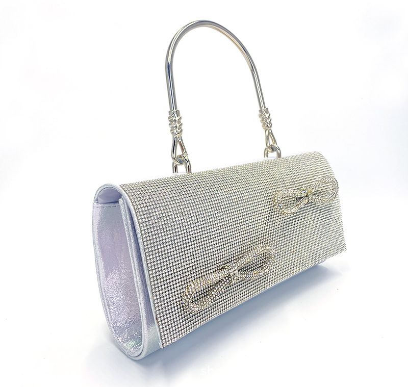 Borse da donna alla moda, borsa da sera con brillantini annodati, strass, borsa da sera a mano con diamanti, in saldo, di lusso leggero_voghion.com
