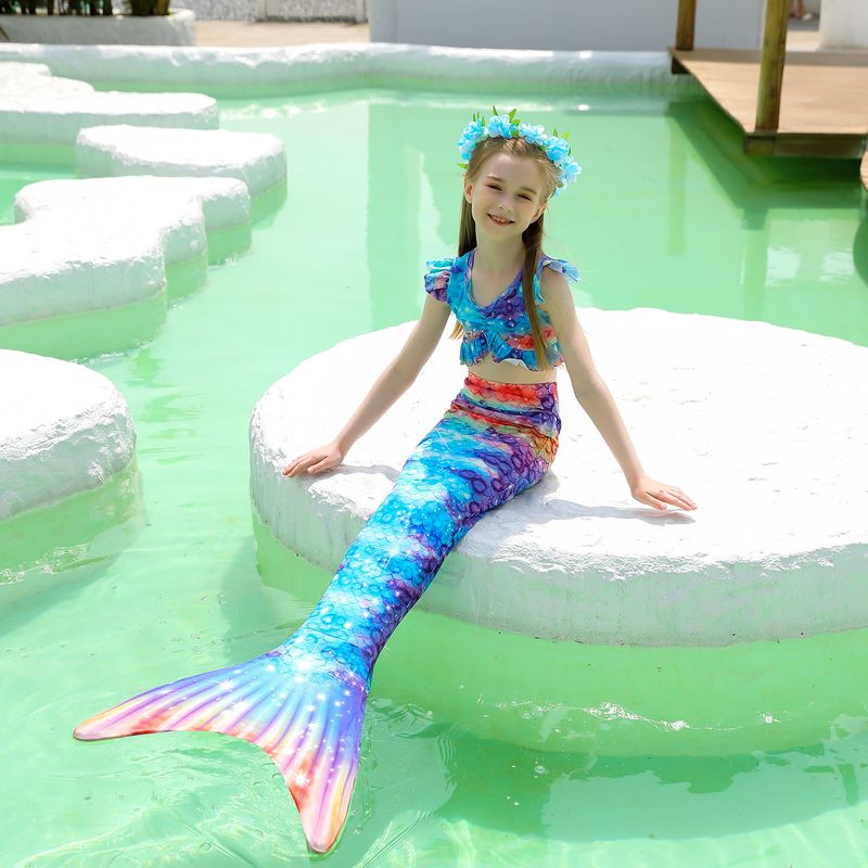 Mother&Kids Kids Swimsuit Girls Mermaid swimsuit Kids Mermaid tail swimsuit_voghion.com