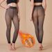 Underwear & Sleepwears Seamless Fleece-Lined Tights For Women - Black Sheer Skin-Like Leggings, Warm Winter Opaque Tights, Plus Size Stretchy Comfort_voghion.com