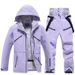 QFV50704555550<== New For Women Men, Winter Outdoor Windproof Jacket Pants, Snowboard And Snow Ski Suit Set_voghion.com