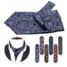 Fashion Paisley Suit Mulberry Silk Double-Sided Men's Printed Neck Scarf_voghion.com
