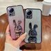 Étui avec support en forme de lapin mignon pour Xiaomi Redmi 13C 12 12C 4G 10C A1 Plus 13T 12T Pro 11 Lite POCO X3 X6 dégradé de paillettes_voghion.com