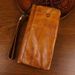 New top layer cowhide handmade dyed veetable tanned leather distressed men's wallet lon zipper multifunctional card_voghion.com