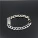 Braccialetto con etichetta piatta curva in acciaio inossidabile, catena NK, moda, semplice, unisex, accessori personalizzabili con incisione_voghion.com
