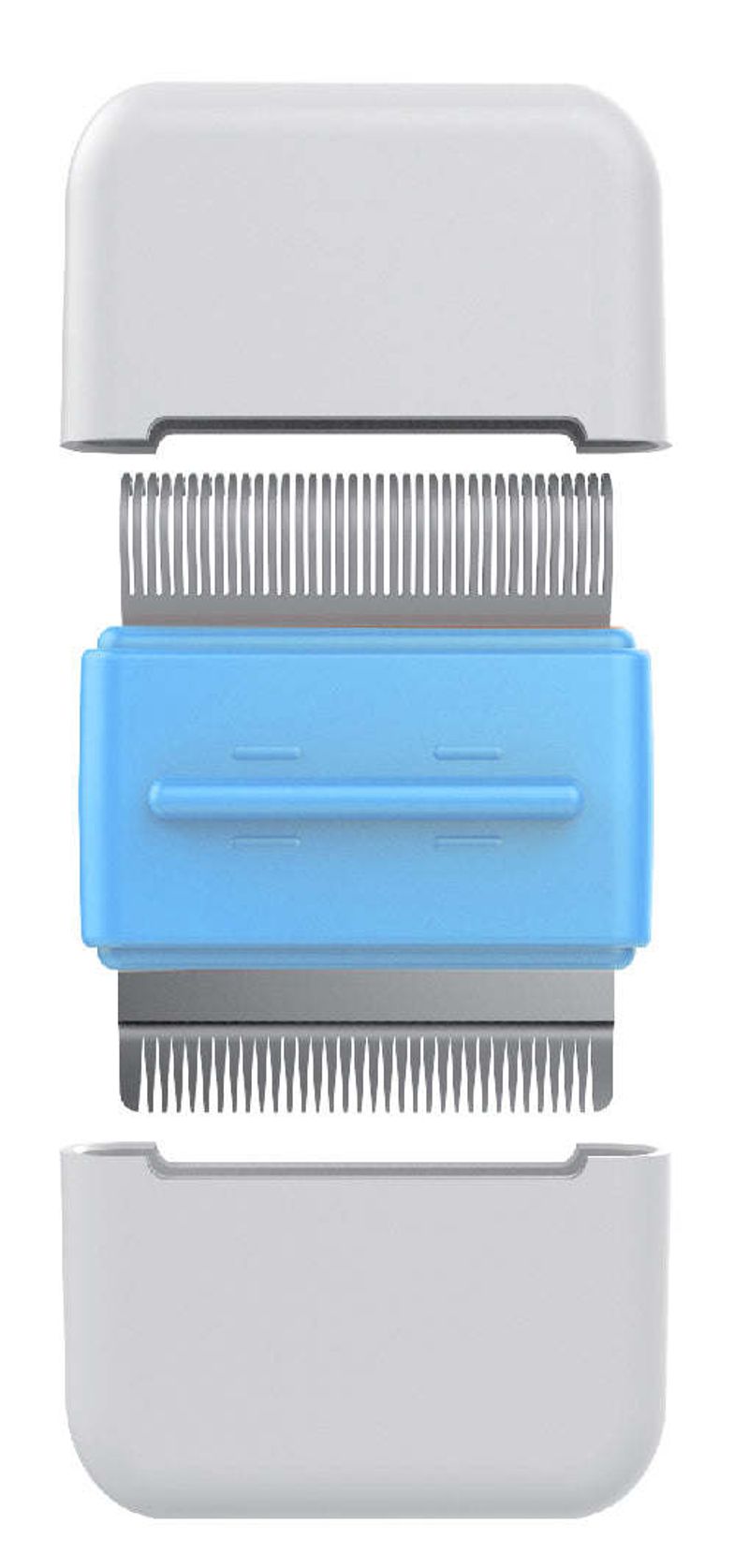 Pet Life 'Zipocket' 2-in-1 Underake and Stainless Steel Travel Grooming Pet Comb_voghion.com