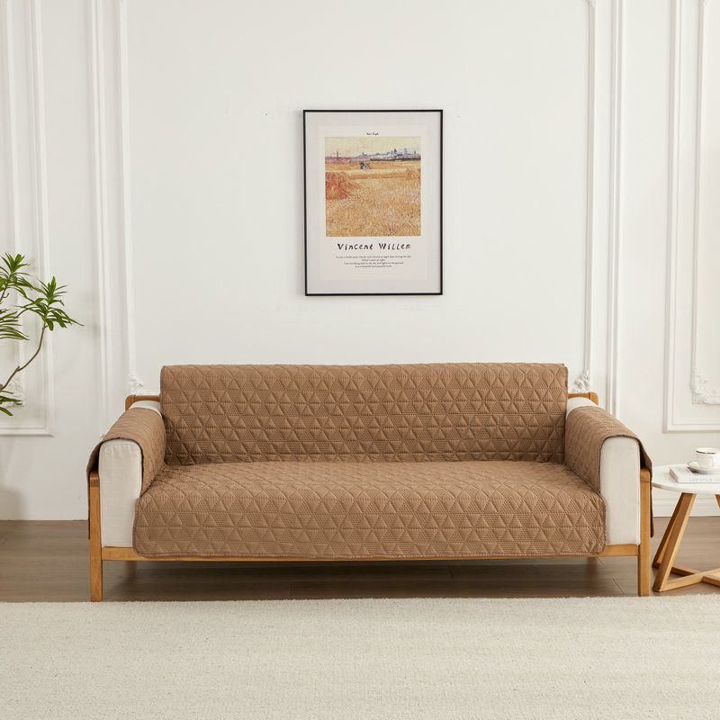 NordicShield Reversible Waterproof Sofa Cover - Hexagon Pattern Pet-Proof Furniture Protector_voghion.com
