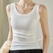 Women's Clothing New Loose And Comfortable Threaded Vest For Women In Spring Summer And Autumn Simple Commuting T Shirt With Sports Sleeveless Top_voghion.com