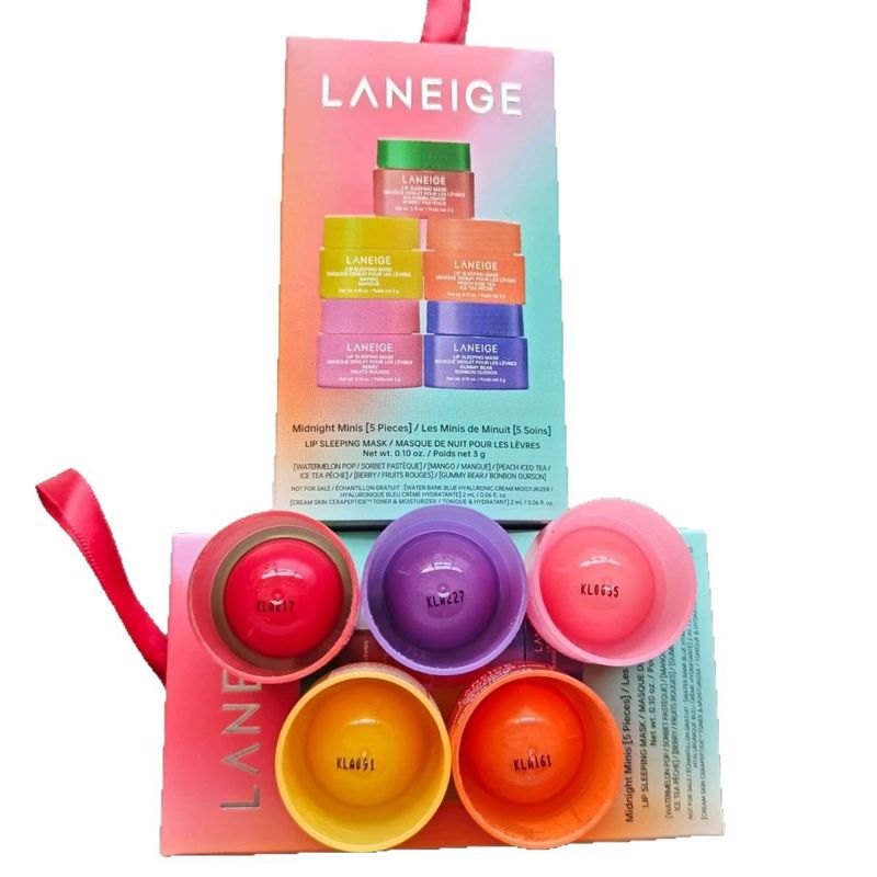 Han Guolan/Strawberry Series Balm Sample 3g Five-Piece Set Mask Lip Cream Moisturizing_voghion.com