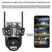 V380Pro Three-Lens Three-View 4G Camera True Three-Eye Monitor Mobile Remote Wireless WiFi Bullet Dome_voghion.com