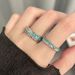Kleines Nischendesign, Mintfarbener Tropfenkleber, Personalisierter Cooler Stil, Ins High-End-Gefühl, Offener Zeigefingerring, Paar_voghion.com