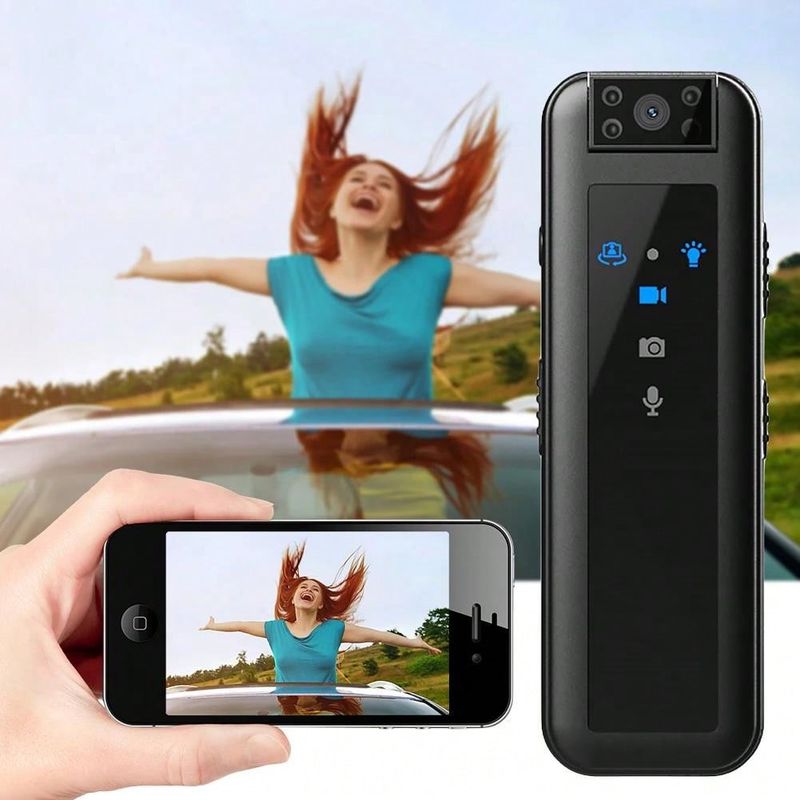 Mini Sports Camera HD 1080P Portable Clip-On Camcorder With Infrared Night Vision Digital Video Recorder Law Enforcement Recorder_voghion.com