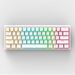60% White RGB 61 Keys PBT Computer Gaming Usb Wired Light Led Gamer Mechanical Keyboard_voghion.com
