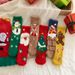 3-Pair Women's Coral Fleece Christmas Socks, Non-Shedding Fuzzy Sleep Socks With Half-Side Plush, Festive Ankle Socks For Home_voghion.com