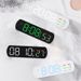 Minimalist Electronic Creative Multifunctional LED Alarm Temperature Jumping Seconds Display Countdown Bedside Clock_voghion.com
