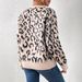 Leopard Print Crewneck Sweater – Cozy Pullover For Women (S-L, Autumn/Winter Essential)_voghion.com