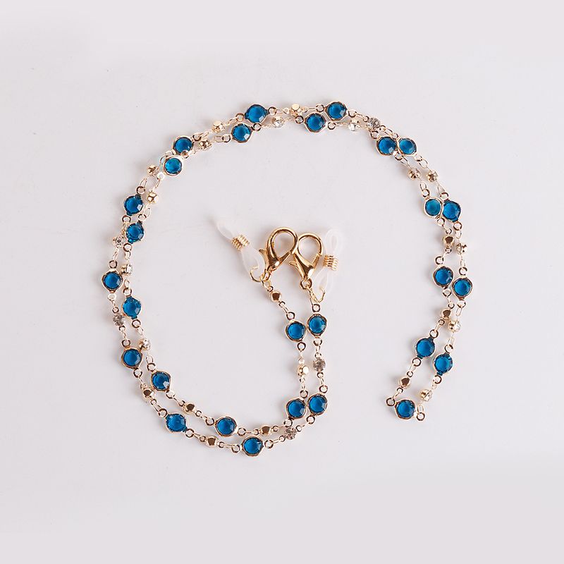 Strass Anti-Lost Brillenband Silikon Anti-Rutsch Ring Maskenkette_voghion.com