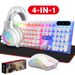 Neutrale, vollständig englische Verpackung, leuchtendes Tastatur-Kopfhörer-Mauspad, drei- oder vierteiliges Set_voghion.com