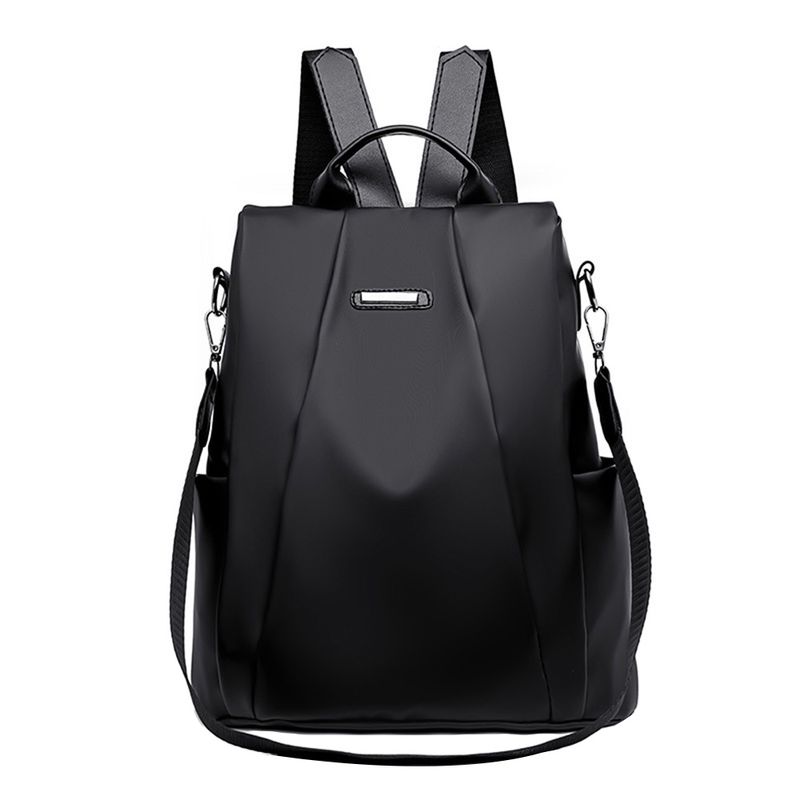 Kjiuyou Einfarbiger Damen-Rucksack mit großer Kapazität und Diebstahlschutz aus Oxford-Stoff_voghion.com