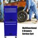 Tool Cabinet On Wheels, 6-Drawer Lockable Rolling Tool Chest W/ 4 Universal Wheels, 2 In 1 Detachable Tool Box Storage Organizer For Garage Workshop Repair Shop,BLUE_voghion.com