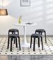 6 Pack Stackable Classroom Stools Plastic Stools Nesting Stools Colorful Round Stools Indoor Outdoor Flexible Seating Decorative Stools Chairs For Home Office School Classroom Black_voghion.com