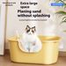 Cat Large Semi Enclosed Toilet Anti External Splashing Excrement Huge Space Circulation Basin Sending Cat Litter Shovel_voghion.com