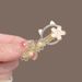 Sweet Cherry Blossom Cat Hair Cute Side Bangs Headpiece, Flower Duckbill Clip, Delicate Hair Cards_voghion.com