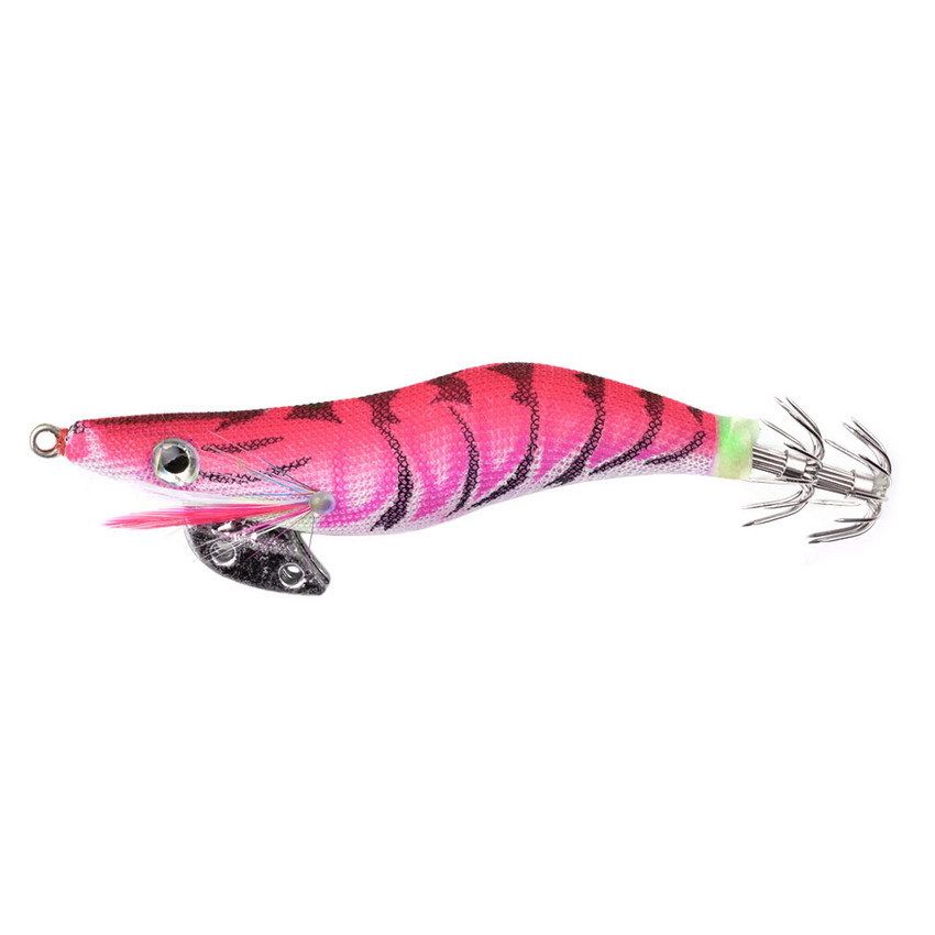 11g 10cm Simulation Lure 5 Colors Plastic With Hook Fishing Bait No. 2.5 Luminous Wooden Shrimp_voghion.com