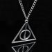 Collana Potter Luna Doni della Morte Triangolo Ciondolo Rotondo Collana Vintage Maglione Catena_voghion.com