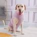 Clothes Large Golden Retriever Belly Protection Vest Pure Cotton Back Zipper Female Dog Weaning Neutering_voghion.com