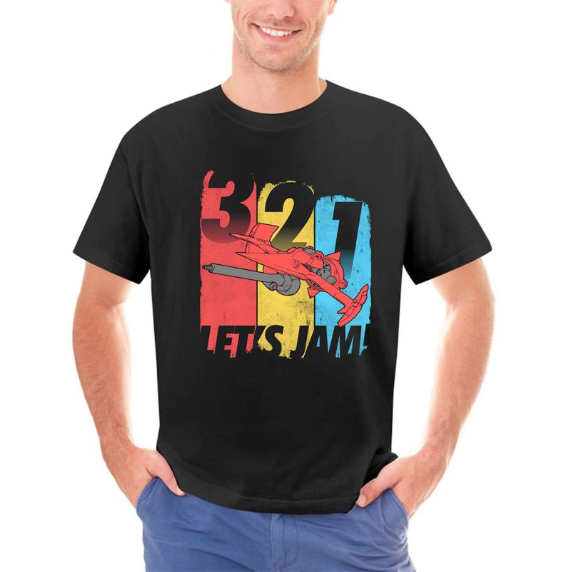 Herr t-shirt Let's Jam Cowboy Beebop T-shirt Dam t-shirt_voghion.com