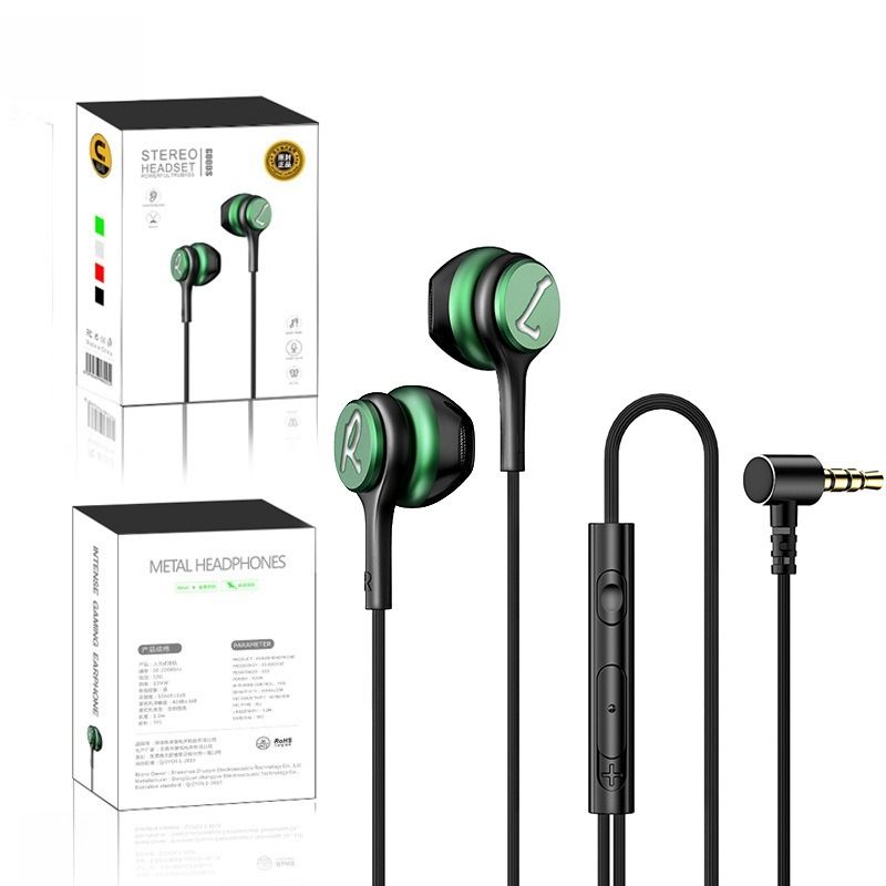 Popular Wired Game Earphones, Semi-in-ear Subwoofer Type-c Digital Chicken Eating Mobile Phone Wire Control Karaoke_voghion.com