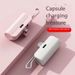 Draagbare mini-zelfkabelcapsule-powerbank met grote capaciteit 10000 mAh 5000 mAh iPhoneuniverseel voor Huawei mobiele telefoons_voghion.com