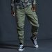 Casual Slim Fit Camouflage Joggers Cuffed Multi-Pocket Cargo Trendy Sports Pants Men's Style_voghion.com