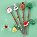New Plush Cartoon Christmas Teaser Wand With Bell, Snowman, Reindeer, Sound Interactive Pet Cat Training Toy Rod_voghion.com