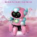 Kivdit Kids,Electronic Toys Walking Dancing Music Smart Robot With Flashing Lights,Gifts For Boys Girls,Ages 3 -8,Pink_voghion.com