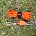 Outdoor Camping Schnalle + schwarzer Riemen Camping kostenloses Regenschirmseil Windseil reflektierendes Seil Baldachin winddichtes Seil Flaschenzugregler_voghion.com