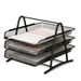 Metal Mesh Desk Organizer – Modular 2/3/4-Tier File Tray For Office, Home & Classroom (Modern Minimalist)_voghion.com