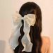 Super Fairy Bow Women's Hair Clip, Back Of Head Top Spring Level Ponytail Clip, High-end Feeling Hair Accessories_voghion.com