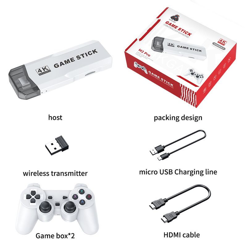 M2PRO TV Game Console, U-Bao 2.4G High-definition HDMI Wireless Doubles PS1_voghion.com